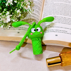 Stick Green Alien Chu-Chu Animal Character Silicone Toy Keychain with Sound Effect, Bag Charm Toy, Compact Portable Accessory for Kids Teens Adults,