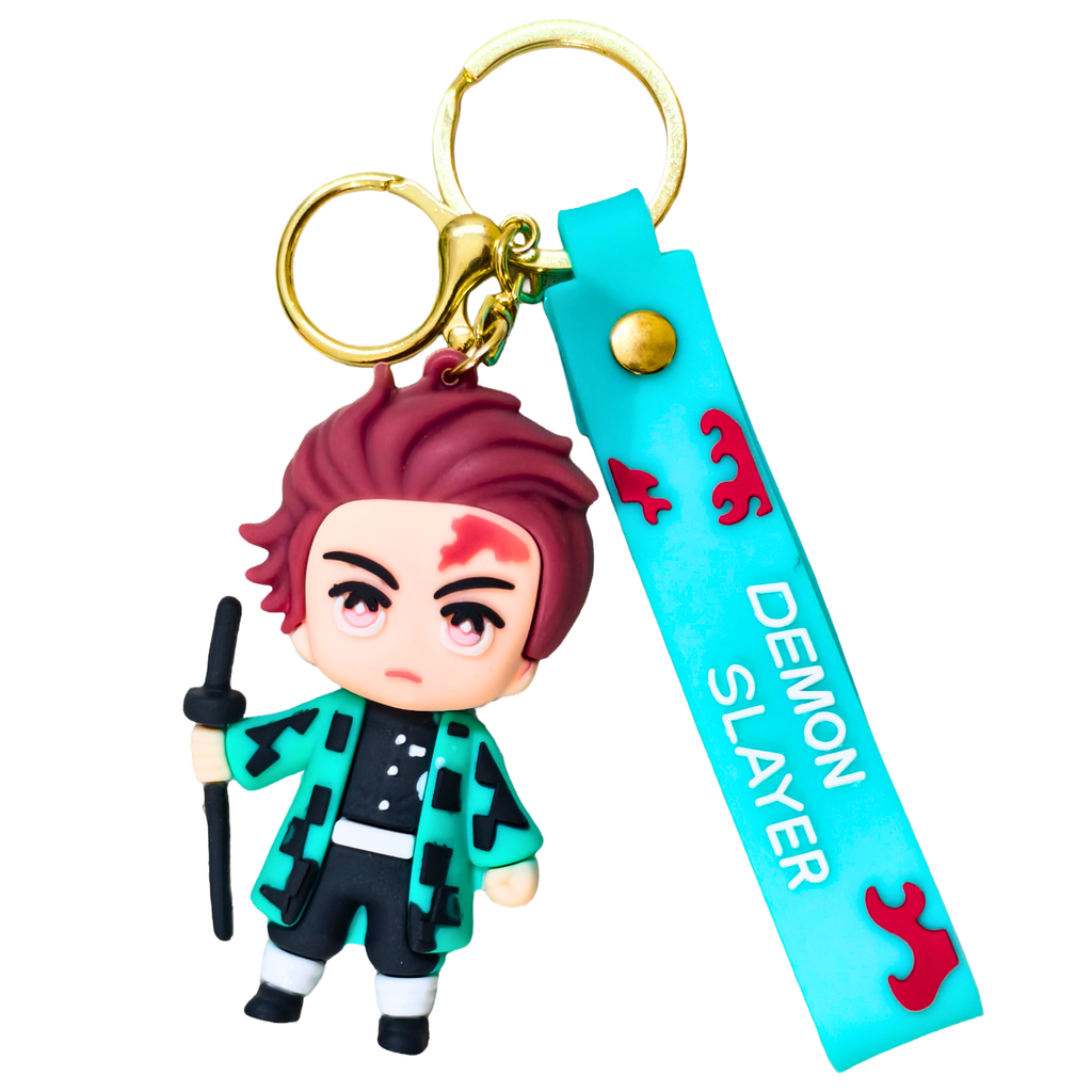 
Tanjiro2 Keyring On White Background.