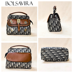 Collage of bags with visible 'BOLSAVIRA' branding on a beige background